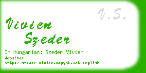 vivien szeder business card